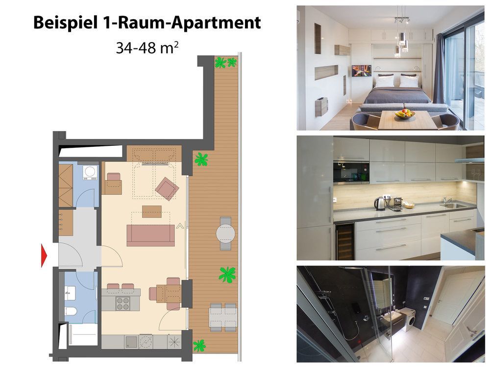 Residenz Am Zwinger Aparthotel Dresda Exterior foto Example of a micro apartment