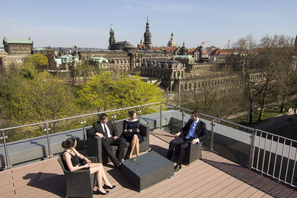 Residenz Am Zwinger Aparthotel Dresda Exterior foto The rooftop terrace