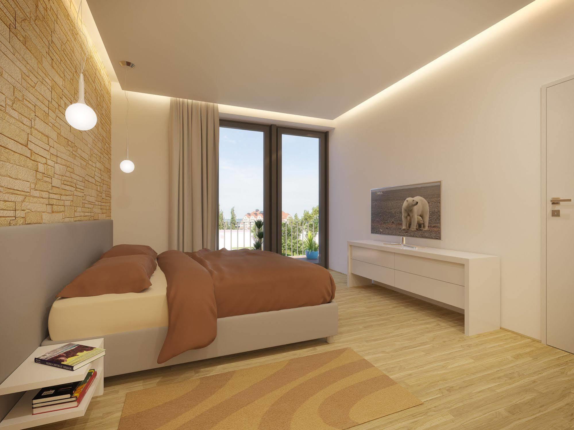Residenz Am Zwinger Aparthotel Dresda Exterior foto 3D rendering of a bedroom